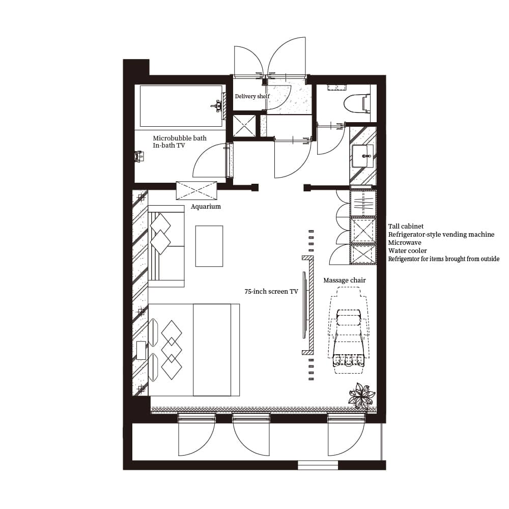 room No.208 Layout