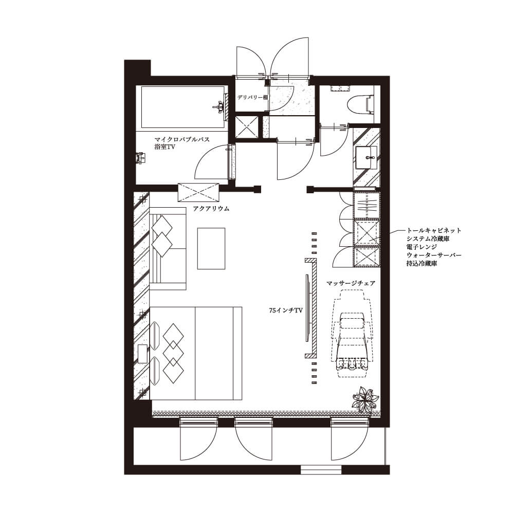 room No.208間取り